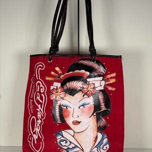 2000s Streetwear Ed Hardy Gaphic Tote Bag